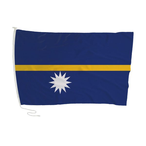 Nauru Flag with Rope and Toggle - 180 x 120cm