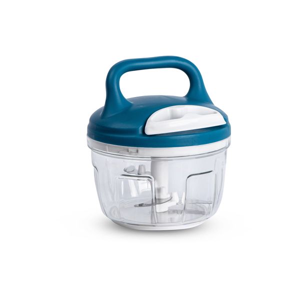 Vegetable Cutter With Handle - Multifunctional - Manual - Blue