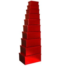 10-Piece Nesting Gift Box Set Storage Box with Lid - Marble Design ...