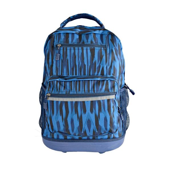 Boys/Girls Durable 18Inch Rolling School Backpack - Blue