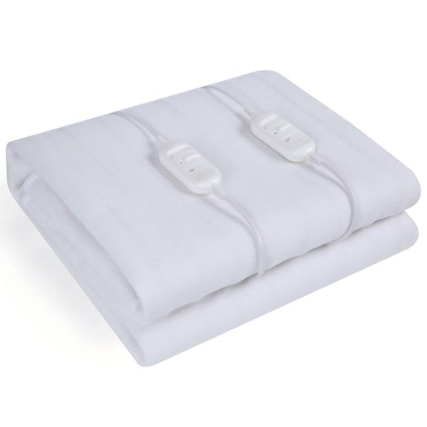 Electric Blanket EB-1003, Heated Blanket with 2 Controllers 152X188CM