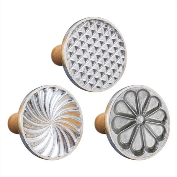 Biscuit Making Mold With Wooden Handle Diamond Biscuit Making Mold