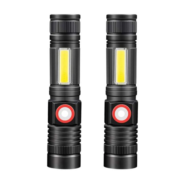 Rechargeable LED Cob and Torch - 2 Pack Combo