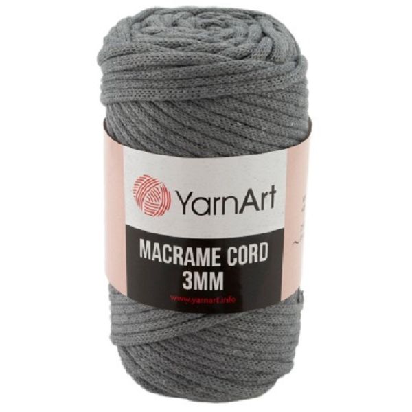 YarnArt Macrame Cord 3MM 250g Pack of 4 - Grey - 774