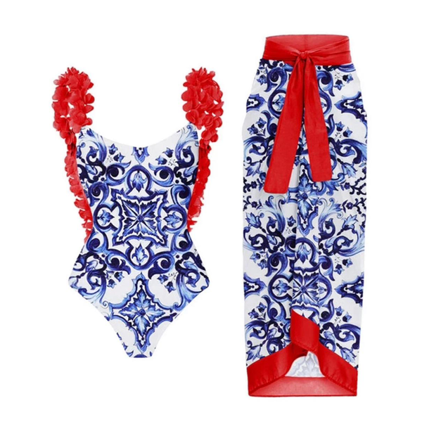 MalkiaWear Women Ramona 2 Piece Swimsuit Set