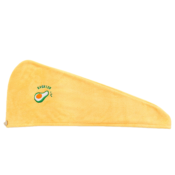 Cartoon Fruit Print Quick-Dry Hair Towel Cap for Women