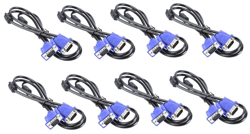 VGA Cable - 1.5m Bundle - 8 Pack