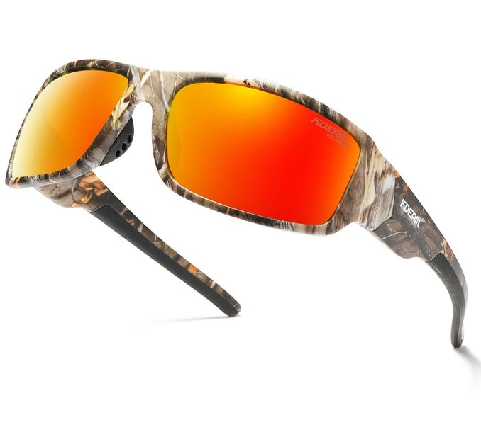KDEAM KD040 C6 Camo Mirror Red Polarized Sunglasses
