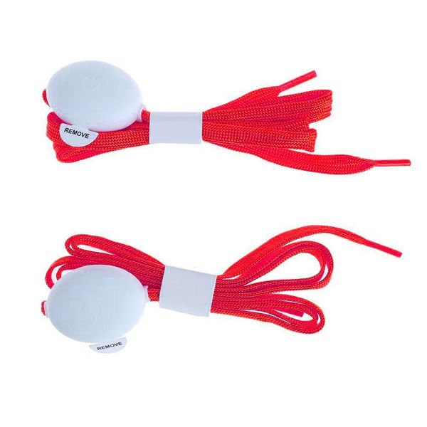 Red Light Up LED Shoelaces