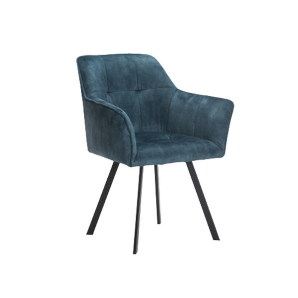 Pia Deluxe Velvet Dining Chair - Teal