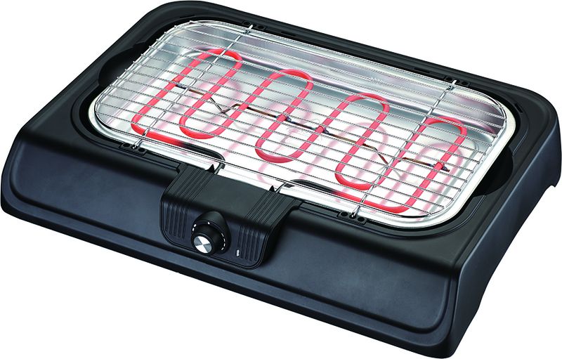 AIM BBQ Electric Health Grill Fat Free Cooking Adjustable Thermostat 2000W