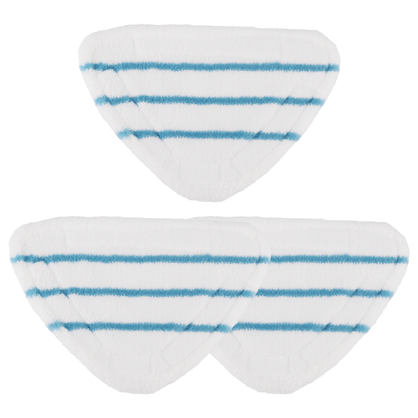 3Pcs Steam Mop Pads Triangle Washable Cloth Cleaning Floor Fittings