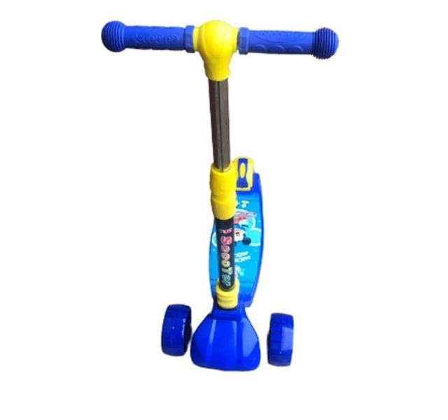 Catoon Charector Kids Scooter -Yellow And Blue