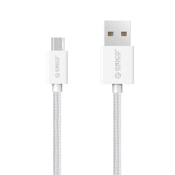 Orico Micro USB 1m Braided Cable - White