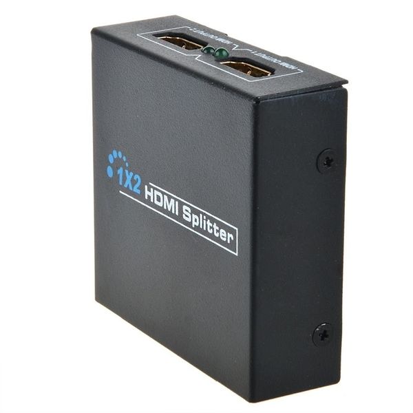 Full HD 1x2 Port HDMI Compliant Splitter Amplifier Female 3D Switch Box Hub