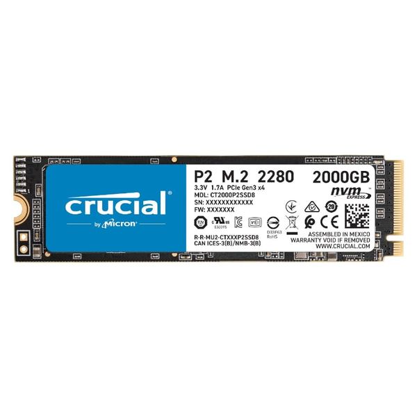 Crucial P2 2TB PCIE M.2 NVME SSD