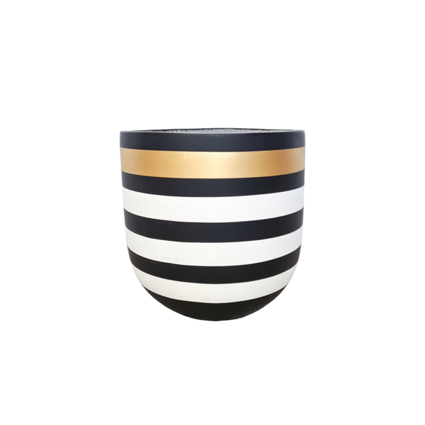 Golden Zebra Modern Plant Pot XS