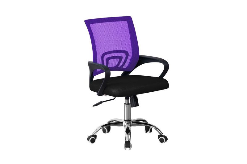 TOCC Tippy Mod Operator Chair with Chrome - Black and Purple