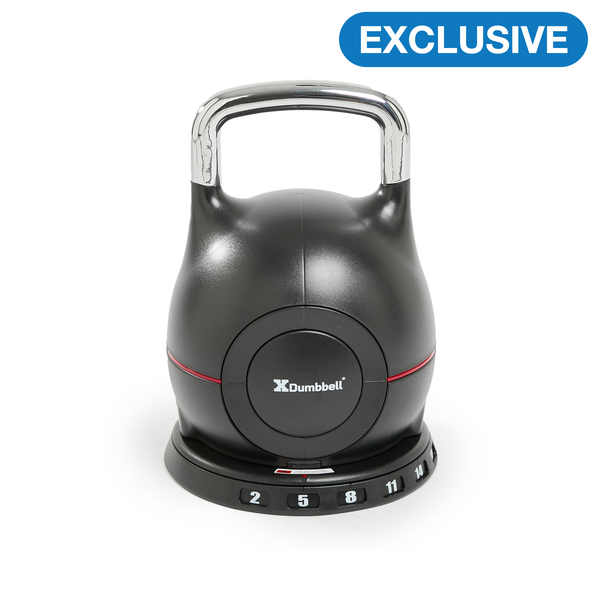 XDumbbell 20KG Adjustable Kettlebell - Patented - 7 in 1 weight selection design