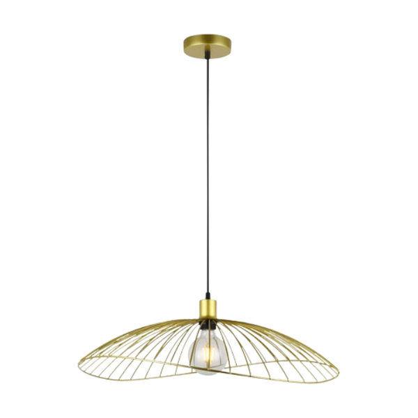 Solo Decorative Pendant Ceiling Light in Satin Gold