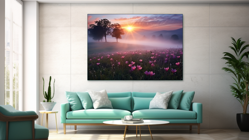 Canvas Wall Art - Misty Morning Abstract - JT0106