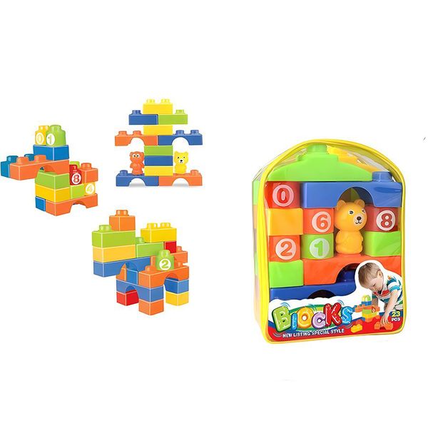 Kids Educational Learning Creative Building Blocks Toys Bag