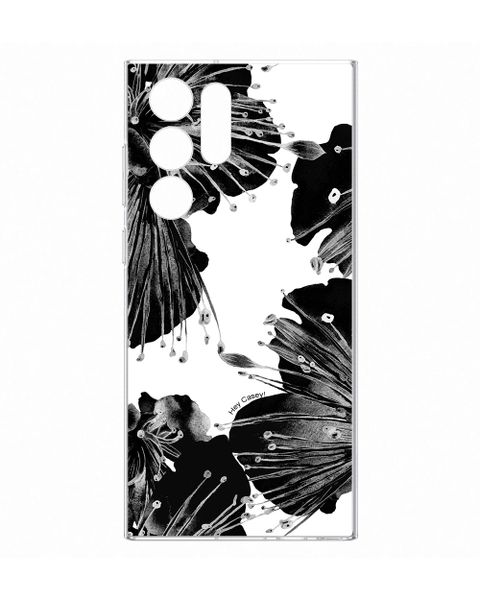 Hey Casey! Protective Case for Samsung S22 ULTRA - Black Floral