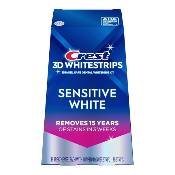 Crest 3D Whitestrips Sensitive White (36 Whitening Strips)