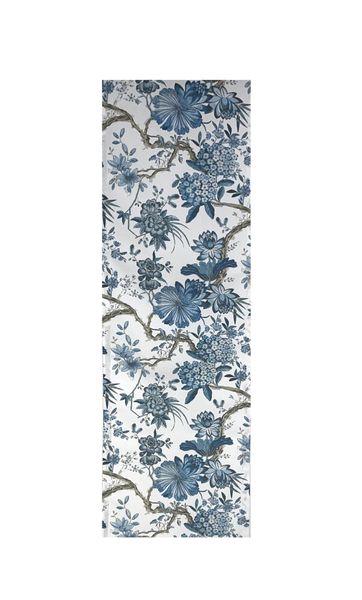 Blue and White Floral Table Runner