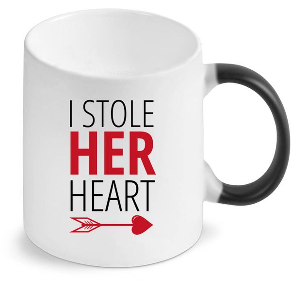 I Stole Her Heart Birthday Christmas Anniversary Valentine's Gift Magic Mug