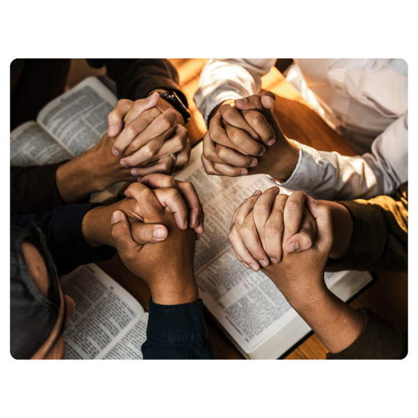 Bible Study Group Praying Mouse Pad