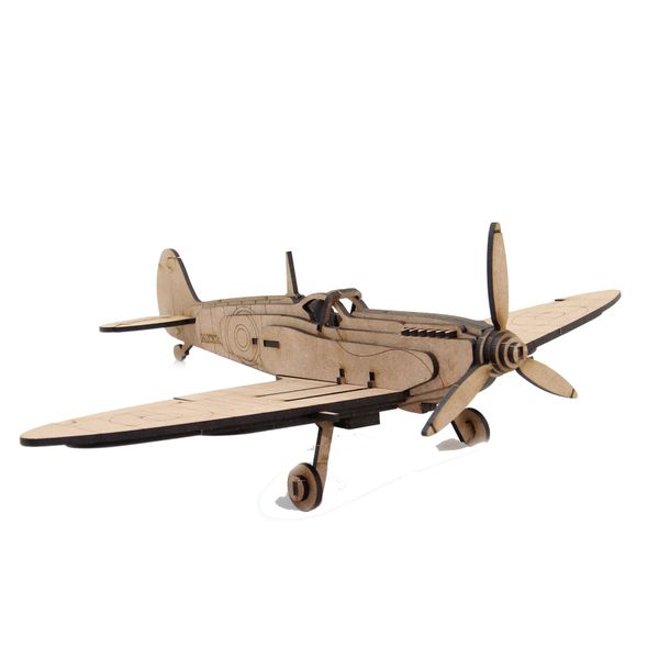 Wow We - 3D Wooden Model Aeroplane Super Marine Spitfire
