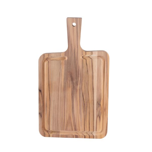 Tramontina 40 x 23.3cm Rectangular Teak Hardwood Cutting Board with Handle