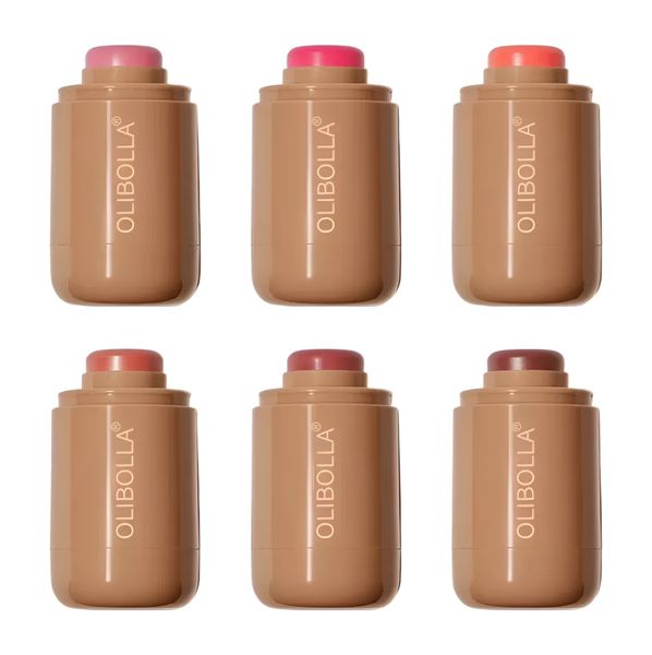 Set of 6 - Olibolla Pocket Blush Sticks Creamy Pigmented