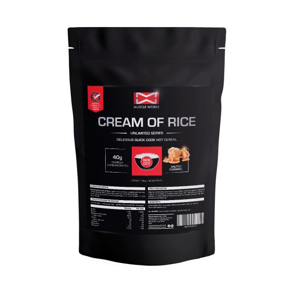 Muscle Works Cream of Rice 1.5kgs Salted Caramel
