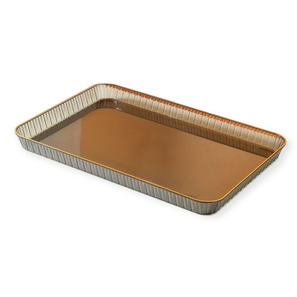 Nordic Style Clear Rectangle Accessories Organizer Tray Serving Tray