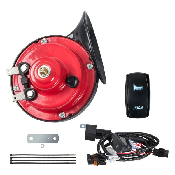 UTV ATV Universal 12V Horn Kit W/ Rocker Switch for Polaris RZR 800