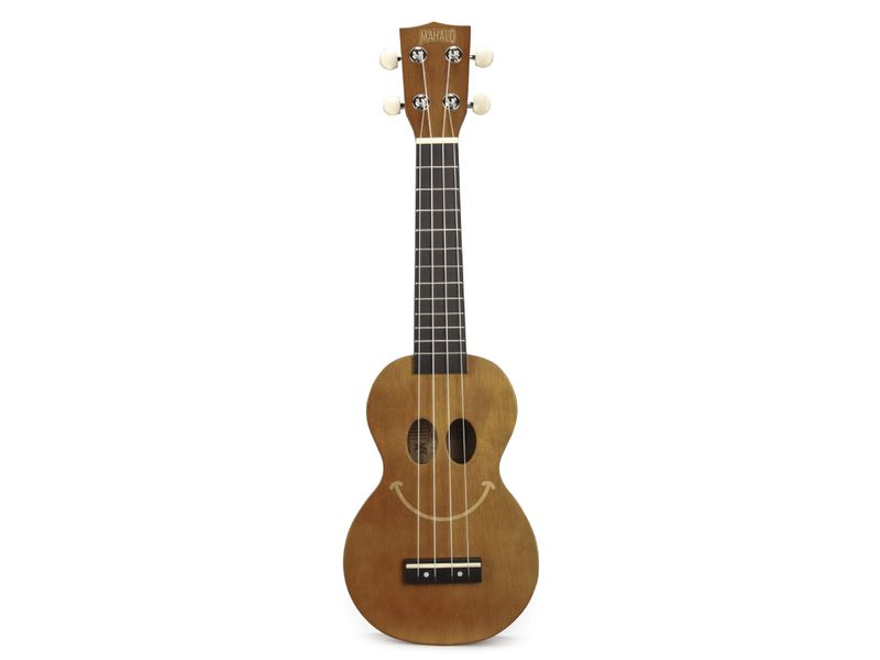 Mahalo Smiley Soprano Ukulele - Transparent Brown