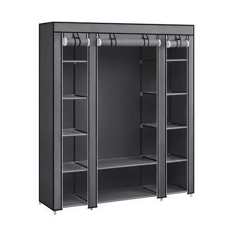 NANWEI Portable Closet Wardrobe for Bedroom-Grey Image