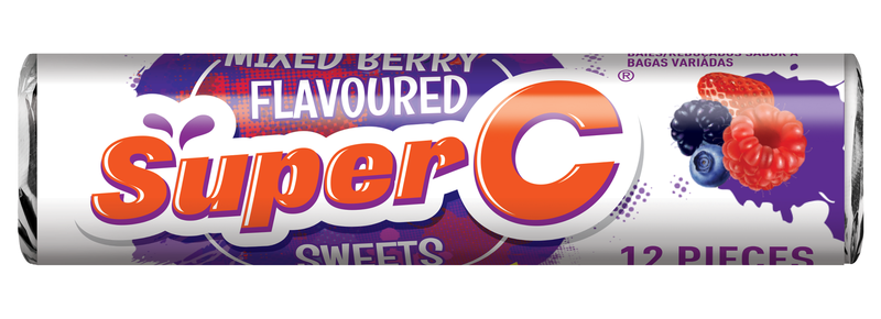 Super C Rolls Mixed Berry 24x36,9g