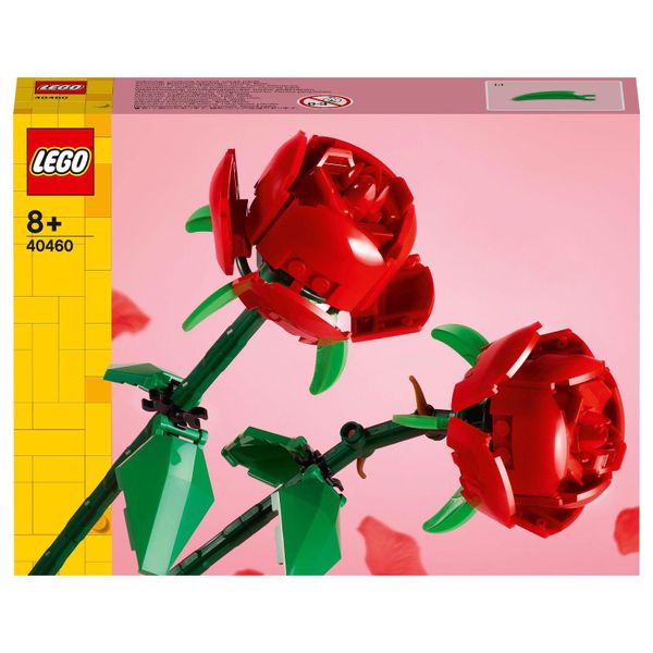 LEGO® Botanicals Roses 40460 Building Blocks Toy Set; Flowers Botanical Collection - 120 Pieces