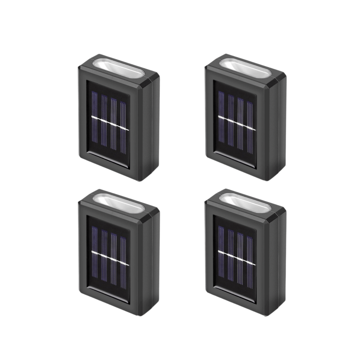 Wall Mounted Sensor Solar Light - 4 Pack