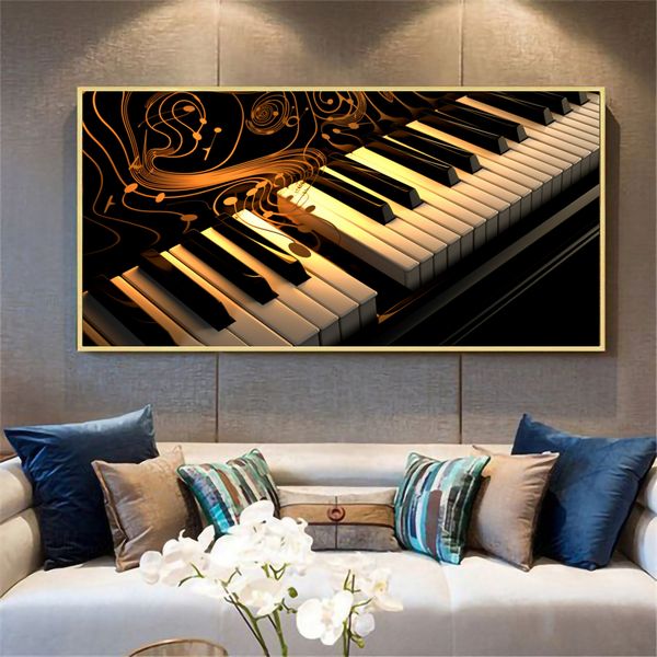 Canvas Wall Decor - Elegant Piano Abstract - 0405