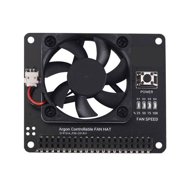 Argon FAN HAT for Raspberry Pi 4B 3B+ 3B PWM Software Control Fan