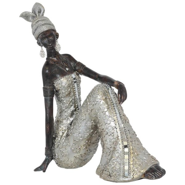 Asha Sitting Girl 20x25cm
