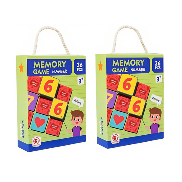 36 Pieces Brain Boosters Memory Match Memory Game Green - Pack of Two