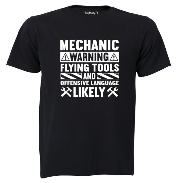 Mechanic Warning - Adults - T-Shirt