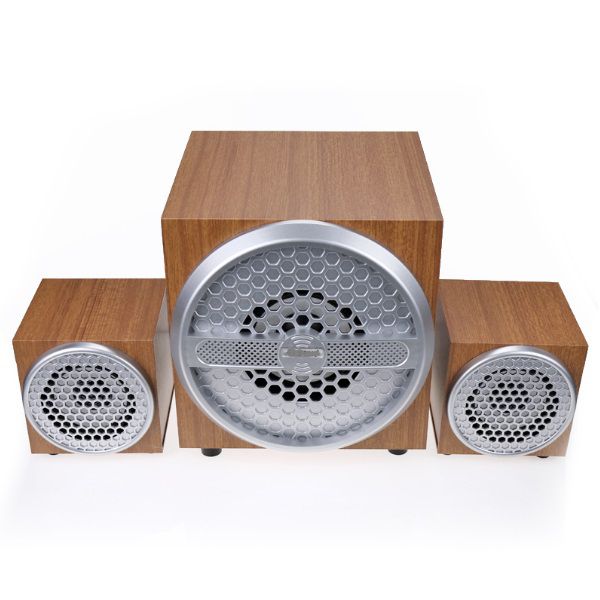 Jiteng S-908F 2.1 Bluetooth LED Gaming Wood Look Speaker Subwoofer System