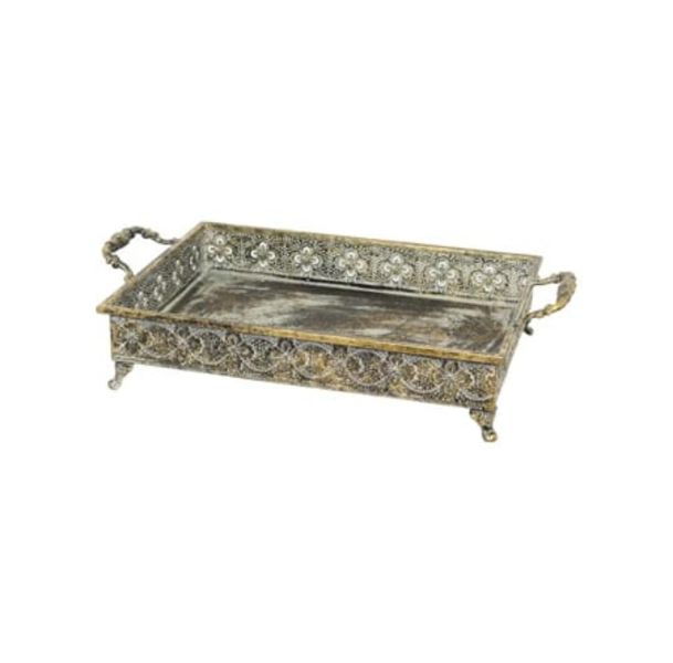 Be Classic H Finley Handled Rectangle Tray- 42x25cm