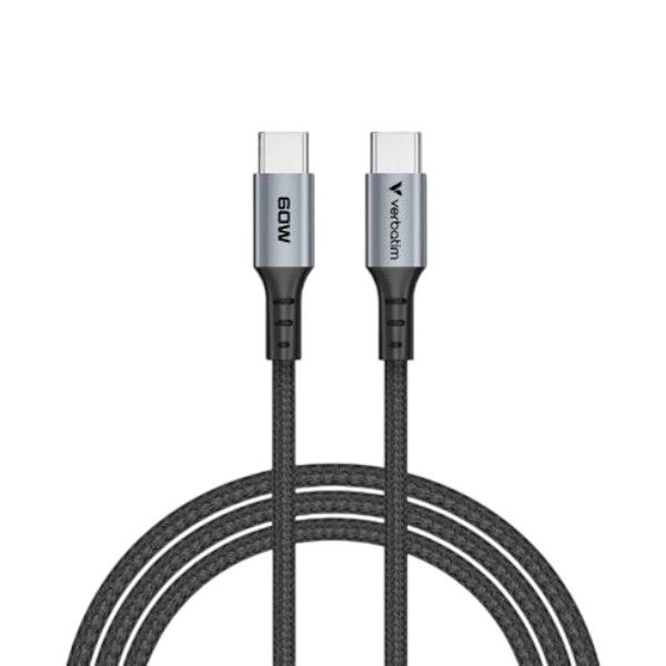 Verbatim Sync &amp; Charge Usb C To Usb C 60W 120 Cm